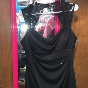 Black cocktail dress